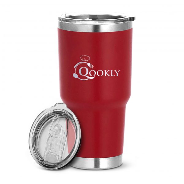 Stainless Steel 30oz Insulated Double Walled Vacuum Coffee Mug with Slider Lid